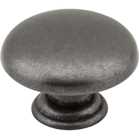 1-3/16 Diameter Gun Metal Gatsby Cabinet Mushroom Knob